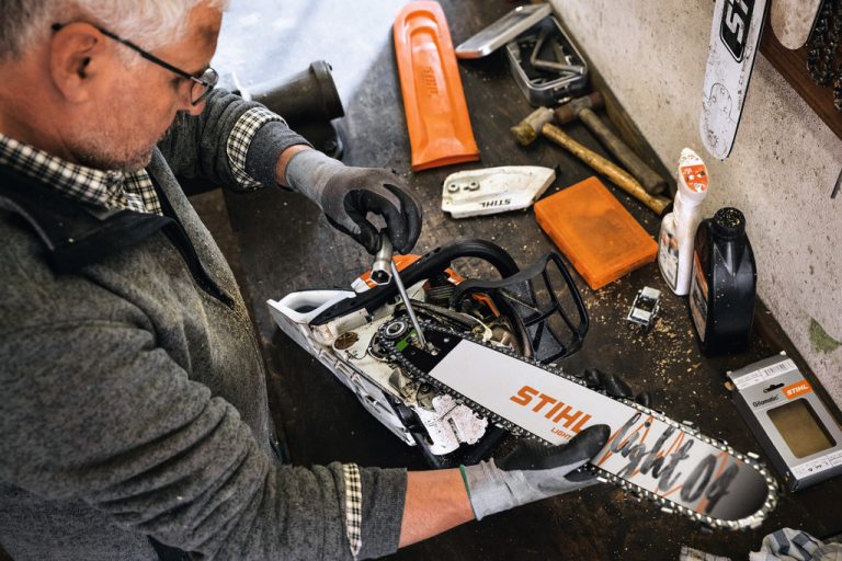 entretien en atelier stihl